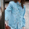 The Boxy Denim Jacket 2026: The Season's Most Effortless Layering Piece Eyelet Detail Denim Jacket For Women