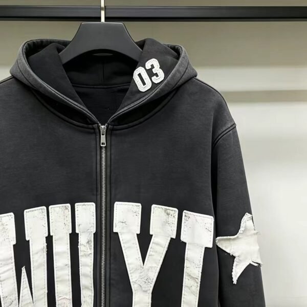 WUYI 03 Star Patch Washed Hoodie WUYI 03 Star Patch Washed Hoodie