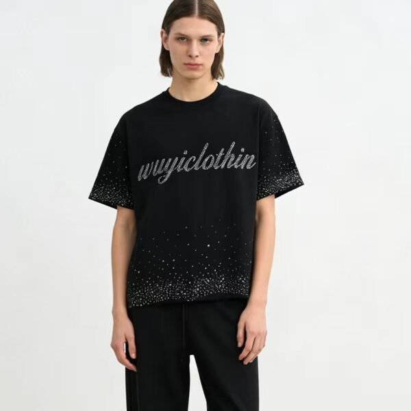 Rhinestone Gradient Oversized T-Shirt