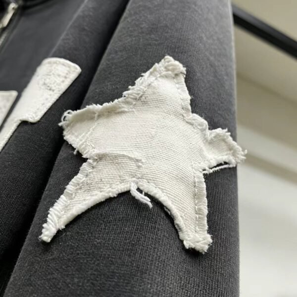 The Complete Guide to Custom Embroidered Clothing in 2026: Trends, Process & Manufacturing WUYI 03 Star Patch Washed Hoodie