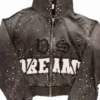 Rhinestone Studded Cropped Zip Hoodie Rhinestone Studded Cropped Zip Hoodie