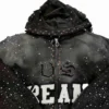 Rhinestone Studded Cropped Zip Hoodie Rhinestone Studded Cropped Zip Hoodie