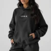 Black Oversized Pullover Hoodie