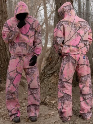Pink Camo Hoodie Wide Leg Pants Set Pink Camo Hoodie Wide Leg Pants Set