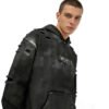 Distressed Black WUYI Pullover Hoodie