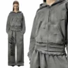 Distressed WUYI Tracksuit Two-Piece Set Distressed WUYI Tracksuit Two-Piece Set