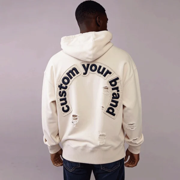 Distressed Custom Patch Hoodie