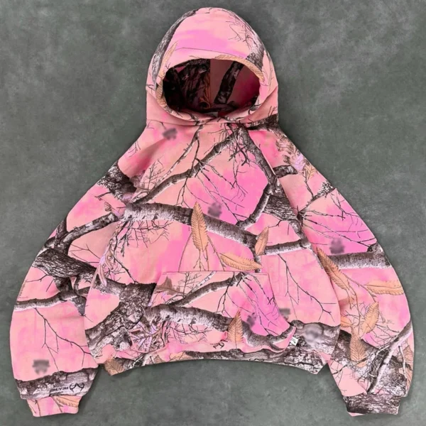 Pink Camo Hoodie Wide Leg Pants Set Pink Camo Hoodie Wide Leg Pants Set