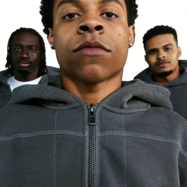 Contrast Stitch Oversized Tracksuit Set Contrast Stitch Oversized Tracksuit Set