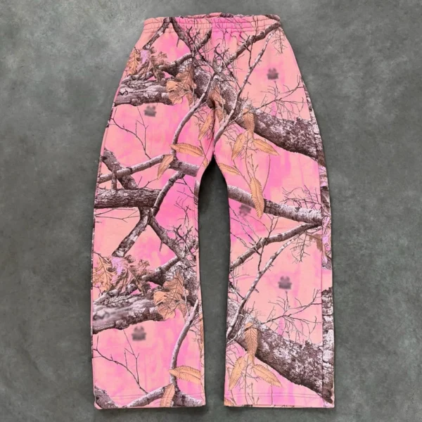 Pink Camo Hoodie Wide Leg Pants Set Pink Camo Hoodie Wide Leg Pants Set