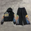 Stained Glass Rhinestone Tracksuit Set