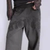 Embroidered Gothic Wide Sweatpants Embroidered Gothic Wide Sweatpants