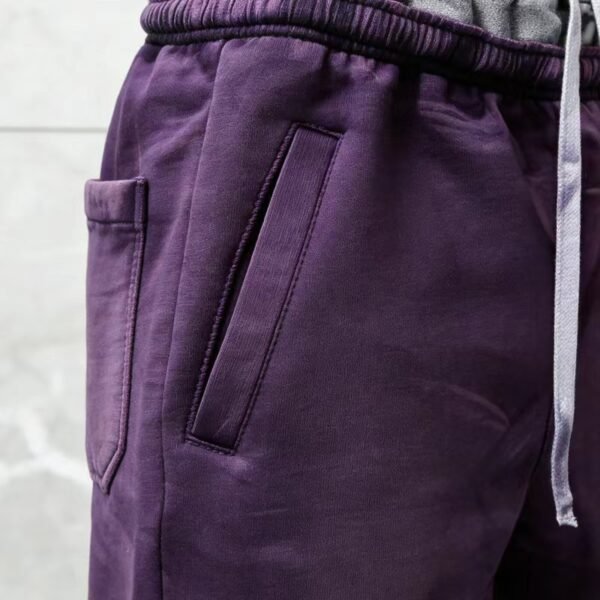 Vertical Puff Print Wide Leg Sweatpants