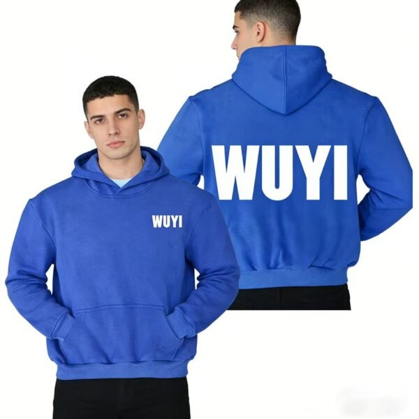 WUYI Blue Pullover Hoodie WUYI Blue Pullover Hoodie
