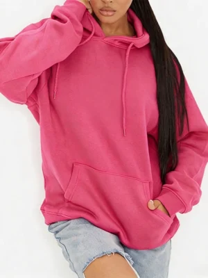 Classic Pocket Hooded Drawstring Sweatshirt Classic Pocket Hooded Drawstring Sweatshirt