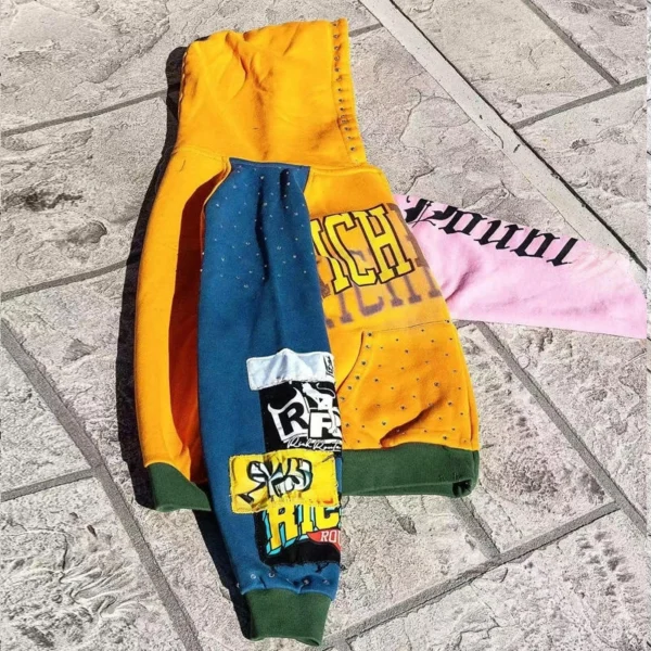 Colorblock Patchwork Zip-Up Hoodie Colorblock Patchwork Zip-Up Hoodie