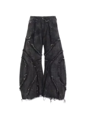 Custom Jeans 2026: The Complete Guide to Personalized Denim Frayed Patchwork Wide Leg Jeans