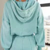 Mint Washed Quarter Zip Hoodie Mint Washed Quarter Zip Hoodie