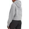 Cropped Raglan Zip Hooded Sweatshirt Cropped Raglan Zip Hooded Sweatshirt