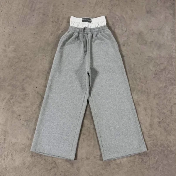 Cropped Zip Hoodie Wide Leg Pants Set