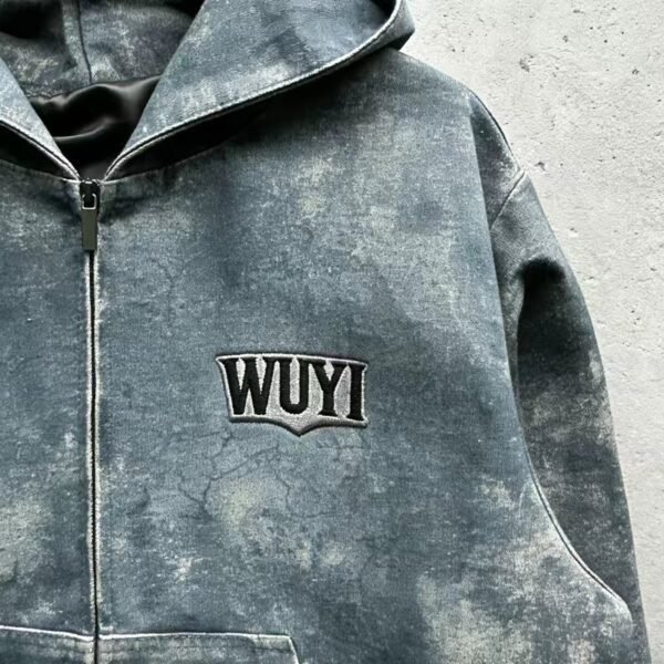 Vintage Wash WUYI Zip Up Hoodie