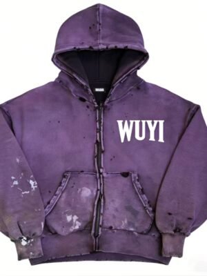 Vintage Purple WUYI Zip Up Hoodie Vintage Purple WUYI Zip Up Hoodie