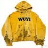 Vintage Distressed WUYI Zip-Up Hoodie