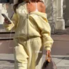 Oversized Zip-Up Wide Leg Tracksuit Set Oversized Zip-Up Wide Leg Tracksuit Set