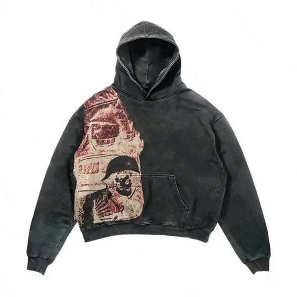 Womens Washed Cropped Graphic Hoodie Womens Washed Cropped Graphic Hoodie