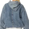 Vintage Studded Denim Hoodie Pullover Vintage Studded Denim Hoodie Pullover