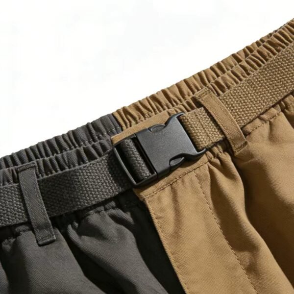 Two Tone Color Block Cargo Jogger Pants Two Tone Color Block Cargo Jogger Pants