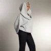 Heather Grey Off The Shoulder Oversized Hoodie Heather Grey Off The Shoulder Oversized Hoodie