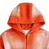 Mens Orange Gradient Zip Up Hoodie Mens Orange Gradient Zip Up Hoodie