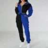 Two Tone Colorblock Cropped Cargo Tracksuit Set Two Tone Colorblock Cropped Cargo Tracksuit Set