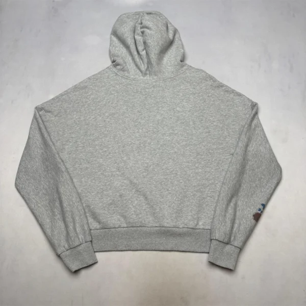 Grey Oversized Paint-Splatter Pullover Hoodie Grey Oversized Paint-Splatter Pullover Hoodie
