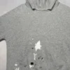 Grey Oversized Paint-Splatter Pullover Hoodie Grey Oversized Paint-Splatter Pullover Hoodie