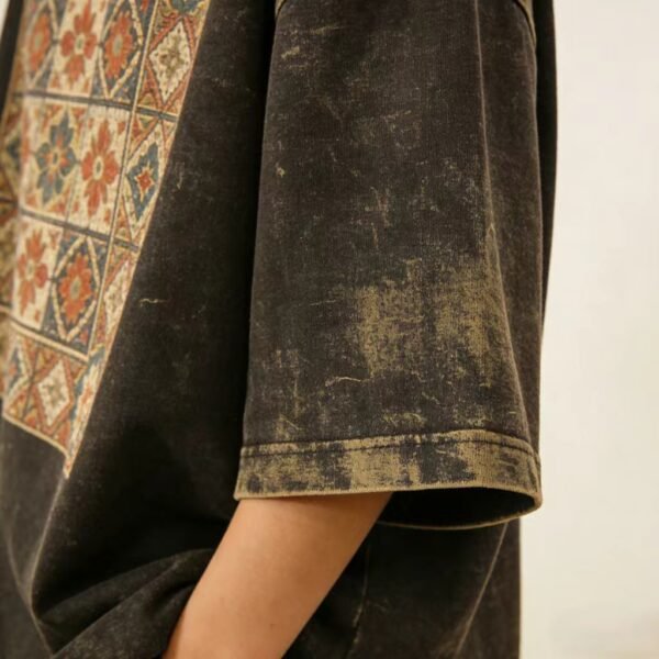 Vintage Washed Floral Print Oversized T-Shirt Vintage Washed Floral Print Oversized T-Shirt