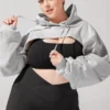 Heather Grey Super Cropped Hoodie Heather Grey Super Cropped Hoodie