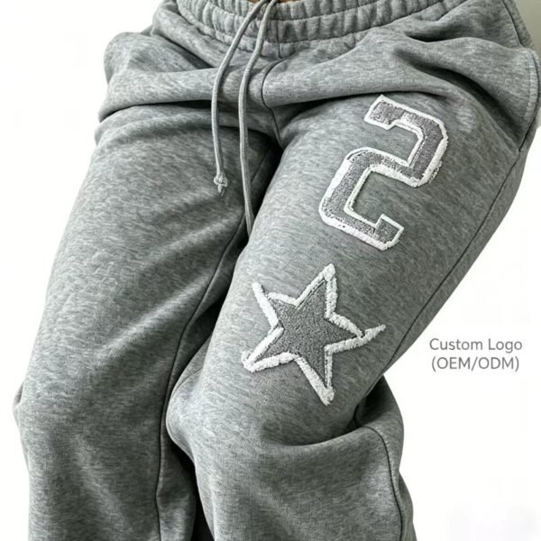 Heather Grey Custom Logo Cropped Zip Up Hoodie Tracksuit Heather Grey Custom Logo Cropped Zip Up Hoodie Tracksuit