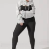 Heather Grey Super Cropped Hoodie Heather Grey Super Cropped Hoodie