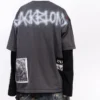 Grey Washed Oversized Streetwear T-Shirt Grey Washed Oversized Streetwear T-Shirt