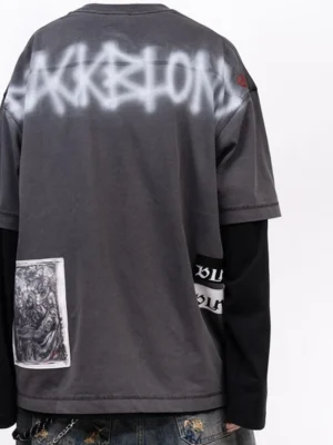 Grey Washed Oversized Streetwear T-Shirt Grey Washed Oversized Streetwear T-Shirt