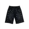 Rhinestone Star Moon Denim Jorts Streetwear
