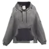 Grey Washed Distressed Oversized Hoodie Grey Washed Distressed Oversized Hoodie