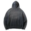 Black Distressed Jewel-Embellished Hoodie Black Distressed Jewel-Embellished Hoodie