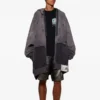 Grey Washed Distressed Oversized Zip-Up Hoodie Grey Washed Distressed Oversized Zip-Up Hoodie