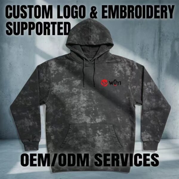 400GSM Heavyweight Acid Wash Pullover Hoodie 400GSM Heavyweight Acid Wash Pullover Hoodie