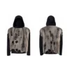 Grey Two-Piece Distressed Layered Hoodie Grey Two-Piece Distressed Layered Hoodie