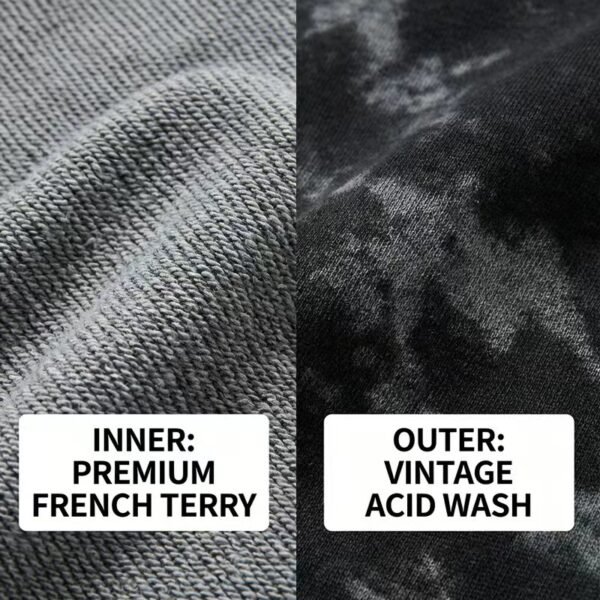 400GSM Heavyweight Acid Wash Pullover Hoodie 400GSM Heavyweight Acid Wash Pullover Hoodie