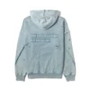 Light Blue Washed Distressed Pullover Hoodie Light Blue Washed Distressed Pullover Hoodie